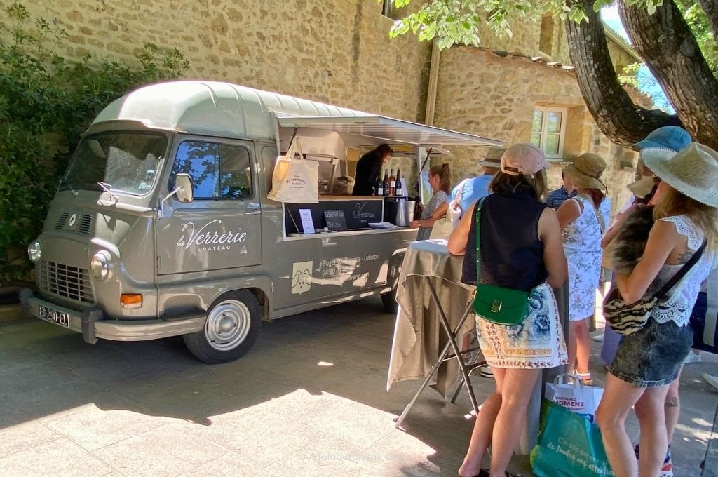 Chateau la Verrerie wine truck